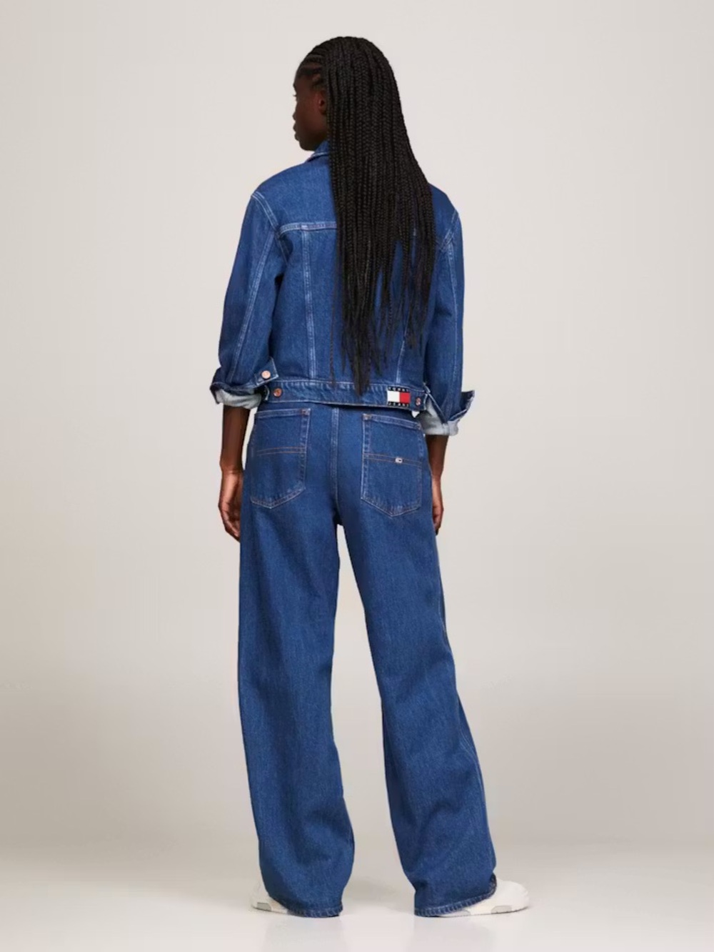 Tommy Hilfiger Dark Blue Wide-Leg Low-Rise Jeans